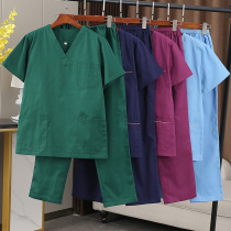 Hand washing clothes female Operating Room doctor oral dental brush work clothes cotton long and short sleeves male summer