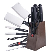 (Factory direct sales)Kitchen full set of knives Stainless steel kitchen knife cutting board Fruit knife cutting board Meat knife Household