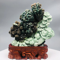  Direct supply from the source of Chinas four famous jadeFu Lu Shou Dushan jade ornaments 3900 grams