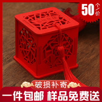 Sugar box Wedding candy box 2021 new creative Chinese wedding candy gift box shake sound candy packaging wooden box