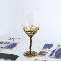 High grade lead-free crystal glass goblet enamel wine Wine Wine Wine Wine wine champagne glass champagne glass gift cup set