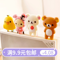 New cartoon cute Korean stationery light loose bear decorative pin paper clip paper clip large paper bookmark