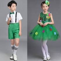 New 61 childrens performance costume Girl princess tutu Elf flower fairy cosplay dance costume