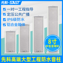 Shchenko ST-801 outdoor waterproof sound column wall-mounted constant pressure public broadcast outdoor waterproof sound box wireless Bluetooth 8 inch heavy bass horn remote horn