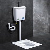 Gobiges oblique flush squatting toilet tank set toilet squat pit anti-odor squat toilet toilet toilet pottery ceramic toilet