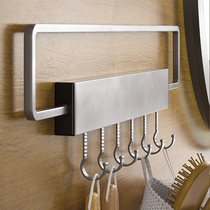 Gun Grey Bathroom Towel Rack Free to punch toilet multifunction bath towels Toilet Towel Rod Hung Towel Hook