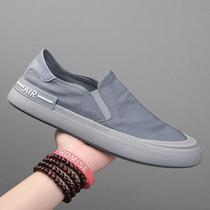 Qingfan shoe store 66 6 yuan a pair of ice silk cloth trend mens casual one pedal mens shoes stinky feet