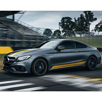 Benz New C-class C200L Retrofit C63 Sticker A45 New E Class CLA Level Decorative Bodywork Side Skirt Rawter Sticker