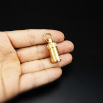 Portable first aid medicine medicine box Sealed waterproof brass play storage bottle Travel mini pill medicine box