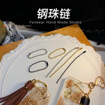 Yesbear large bear hand as steel ball chain metal chain ball ball chain hand DIY key buckle bag hanging accessory