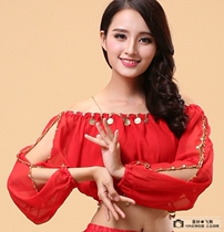 Belly dance clothing special Indian dance performance suit spring and summer long sleeve new belly dance lantern long sleeve dance practice suit