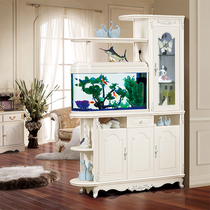 Eurostyle style sketch silver fish tank cabinet Xuanguan Partition Wine Cabinet Double-sided Screen Shoes Cabinet in the door cabinet multifunction