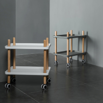 Danish trolley designer creative personality simple mobile dining car storage rack small apartment small dining car