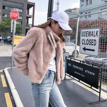 Flame Queen 2021 whole marten fur coat female super fire short mink fur coat casual locomotive female mink