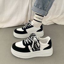 Thick-soled wheat ear small white shoes womens 2023 new spring and autumn all-match small height-increasing sports womens shoes casual sneakers