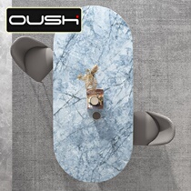 Modern light and luxurious rock plate table small family oval profiled bright face minimalist net red designer dining table and chairs combined