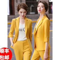 JOVKATTI high-end custom business suit mid-sleeve suit suit summer work fashion temperament goddess fan overalls