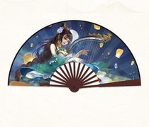 Three Kingds kill folding fan Zhou Fei Diao model summer cool 10 inch midsummer series game physical surrounding