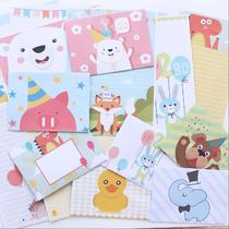 A4 color fresh cute cartoon animal letter paper Christmas Kindergarten letter paper envelope set to write love letters