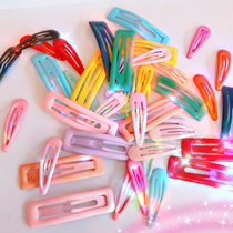 Japanese cute hairpin simple adult color BB clip Child girl heart Sen bangs clip Hair accessories broken hair clip