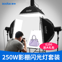 Shen Niu 250W studio flash photography light set soft light Small shooting light Product still life fill light