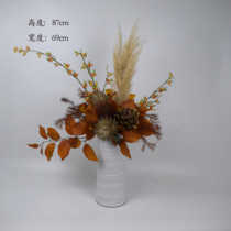 New Chinese Silk Flower Flowers Orange Set Orange Fashion Wind Building Home Accessories