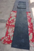 The hominin loft seeks to know the sound and Dong ethnic handloom old cotton fabric blue indigo for a whole 263 * 39cm c-314 to wash