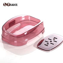 Japan SP SAUCE large soap box bathroom drain soap rack hotel toilet soap dish box