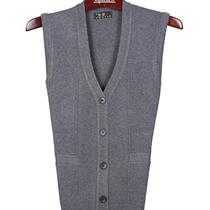 Spring and summer thin mens wool vest middle-aged mens vest sweater middle-aged mens father waistcoat cardigan sweater