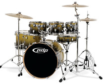 Chunlei instrument PDP (DW) X7 full maple wood seven drum set drums rack drums golden black flash excessive