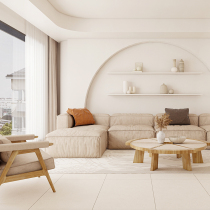 New Zhongyuan Su Shi time wabi-sabi wind simple 600*1200 tile non-slip floor tile micro-cement bathroom wall tile