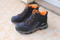 Autumn and winter high-top womens waterproof hiking shoes trail running shoes wear-resistant non-slip hiking shoes outdoor sports shoes travel shoes