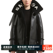  GG hand-made classic xtreme European and American trend brand original ecological fur one-piece fur bf jacket leather leather men