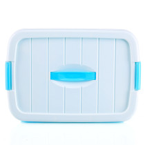 Thickened food grade finishing box Color storage box Plastic box with lid large small portable storage box