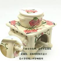 New aromatherapy stove Candle Ceramic essential oil stove Aromatherapy lamp Essential oil lamp Yoga beauty salon Home indoor bedroom sandalwood