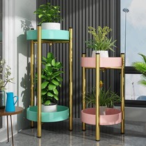 Simple modern multi-level floor-standing indoor flower stand living room household flower pot shelf bedroom corner potted shelf