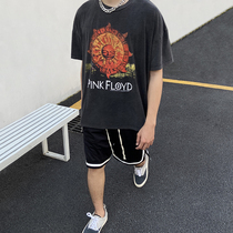 FOG FEAR OF GOD Sun GOD trend loose High Street Hip Hop couple men and women with casual short sleeve t-shirt