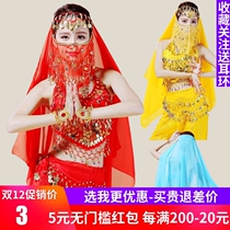 Belly dance outfit India Performance Veil Dance Performance Accessories necklace blouses handchchain headscarf Dining scarves