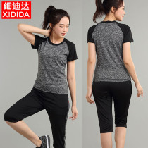 Sports T-shirt womens quick-drying summer Korean version loose and wild thin section raglan sleeve t-shirt coat thin large size student shirt