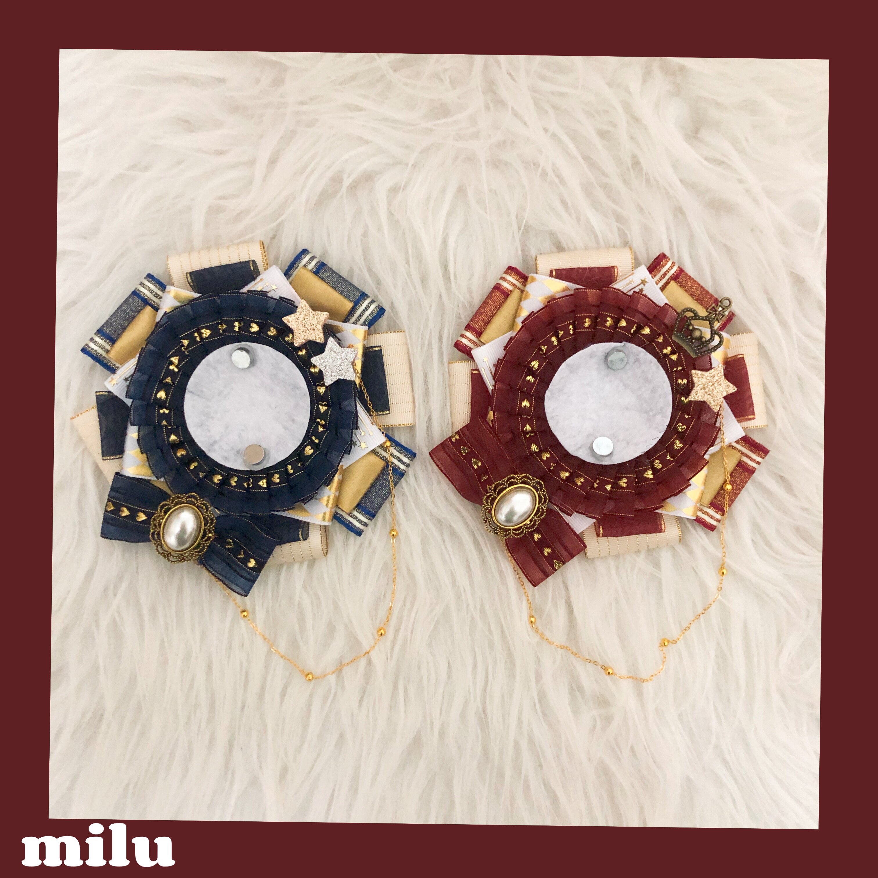 (48h delivery) Original hand-made CP bar Tuogu beautiful pain bag decoration lolita side clip