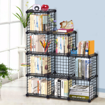 Fiska simple modern bookshelf shelf simple student grid combination landing creative childrens bookcase storage