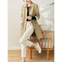 Small sub-wind clothes woman with long style 2022 spring new casual 100 lap collection waist display slim temperament jacket blouse female