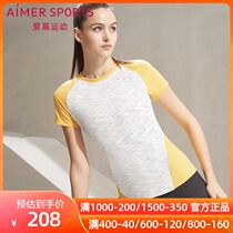 Love Sports spring and summer new night running pioneer II waist slim running short sleeve T-shirt AS143K51