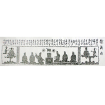 New Han portrait stone topography Bo Opera MapFamous calligraphy calligraphy and painting authentic decoration collection fidelity authorization