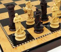 Chess Medieval Crusades King Richard Group Antique Color 18 Gloss ornaments