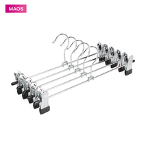 MAOS high manganese steel trouser clip dual-purpose simple trouser rack high manganese steel hanger retractable household wet and dry pants clip