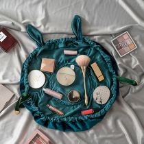 Lazy cosmetics storage bag female net celebrity travel portable carrying bag Small drawstring ins wind super fire large capacity