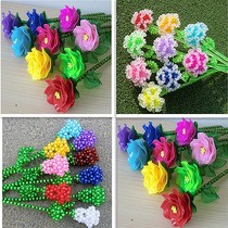 diy handmade beaded rose material bag handmade bead jewelry gift fortune tree vase tissue box