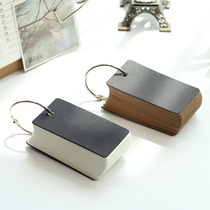 3-pack creative loose-leaf notebook Pocket Kraft paper word card Memory card Iron ring buckle Simple portable book