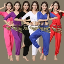 Belly Leather Dance Dress Rehearsant 2020 Autumn Winter New Beginners Suit Pants Modale Cover for thin and large size